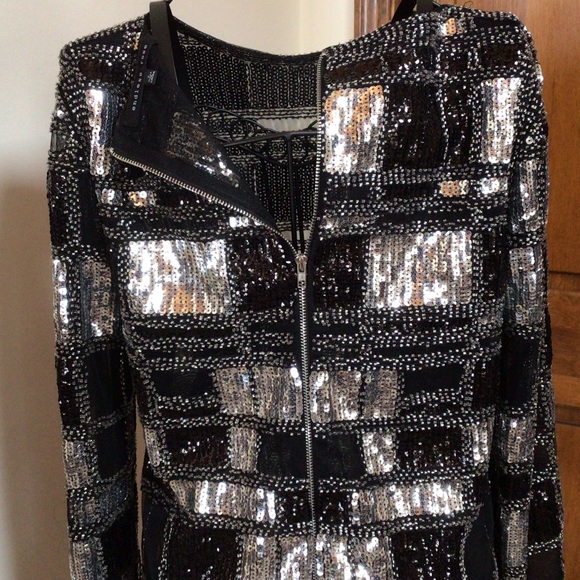 Endless Rose Sequin Zip Back Top, Size Small - Picture 6 of 8